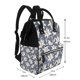 thumbnail image 2 of Disketp Lilies Flowers Mochila de Pañales de Gran Capacidad con Múltiples Bolsillos, Mochila de Viaje Multifuncional para Bebé, Unisex, Moderna y Resistente, 2 of 6