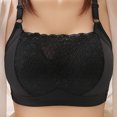 thumbnail image 5 of Blczomt Womens Bras No Underwire Full Coverage Comfort Black Stretch Bra, 5 of 5