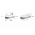 thumbnail image 2 of Juego de 2 cepillos de limpieza multifuncionales con cabezales reemplazables, estropajos de fibra gruesa for el hogar, cepillos de baño colgantes, 2 of 3