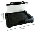 MegaChef Reversible Indoor Grill and Griddle with Removable Glass Lid