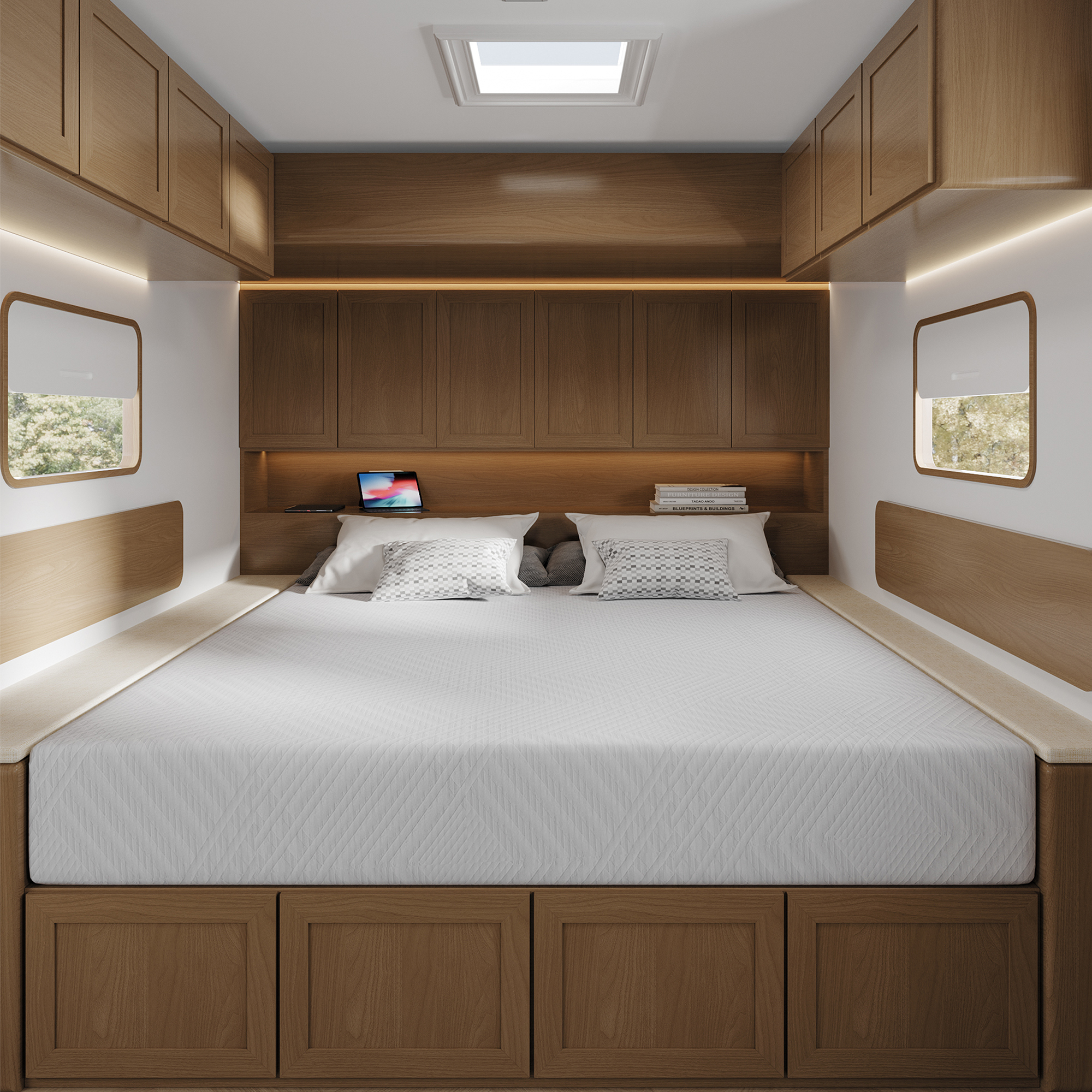 EGOHOME Ego 8 inch RV Mattress Short Queen Size, Camper Bed in a Box