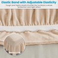 thumbnail image 5 of Universal Stretch Dining Room Chairs Slipcover, Removable Washable Chair Seat Protector with Skirt  for Restaurant, Banquet Dining Chair, 5 of 16