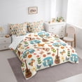 thumbnail image 2 of Erosebridal Teens Cartoon Floral RV Car Twin Bedding Sets 7-Piece,Girls Boys Happy Camping Butterflies Guitar Bedding Comforter Set,Breathable Home Decor, 2 of 6