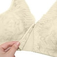 thumbnail image 5 of Aofany Front Closure Bras for Women Plus Size Wireless Bralette Comfort Full Coverage Beauty Back Bra Breathable Push Up Brassiere 36B/C-46B/C, 5 of 6