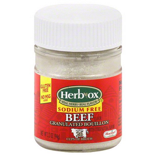 Herb Ox Sodium Free Beef Granulated Bouillon 3 3 Oz Pack Of 12 Walmart Com Walmart Com