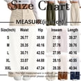 thumbnail image 4 of WULMLEO Sweatpants for Women Corduroy Fall Winter Wide Leg Elastic Waist Bottoms Trendy Oversized Trousers Casual Comfort Pant with Pockets Dark Blue XL, 4 of 9