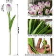 thumbnail image 2 of 10pcs Purple Artificial Tulip Flowers, Silk Fake Flowers 13" for Mother's Day, Easter, Valentine’s Day Gifts in Bulk, Home, Kitchen, Wedding Decorations, 2 of 5