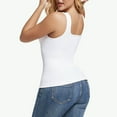thumbnail image 6 of BYHONG Tank Tops For Women Shapewear Square Neck Camisole Tops White_001 XXXL, 6 of 7