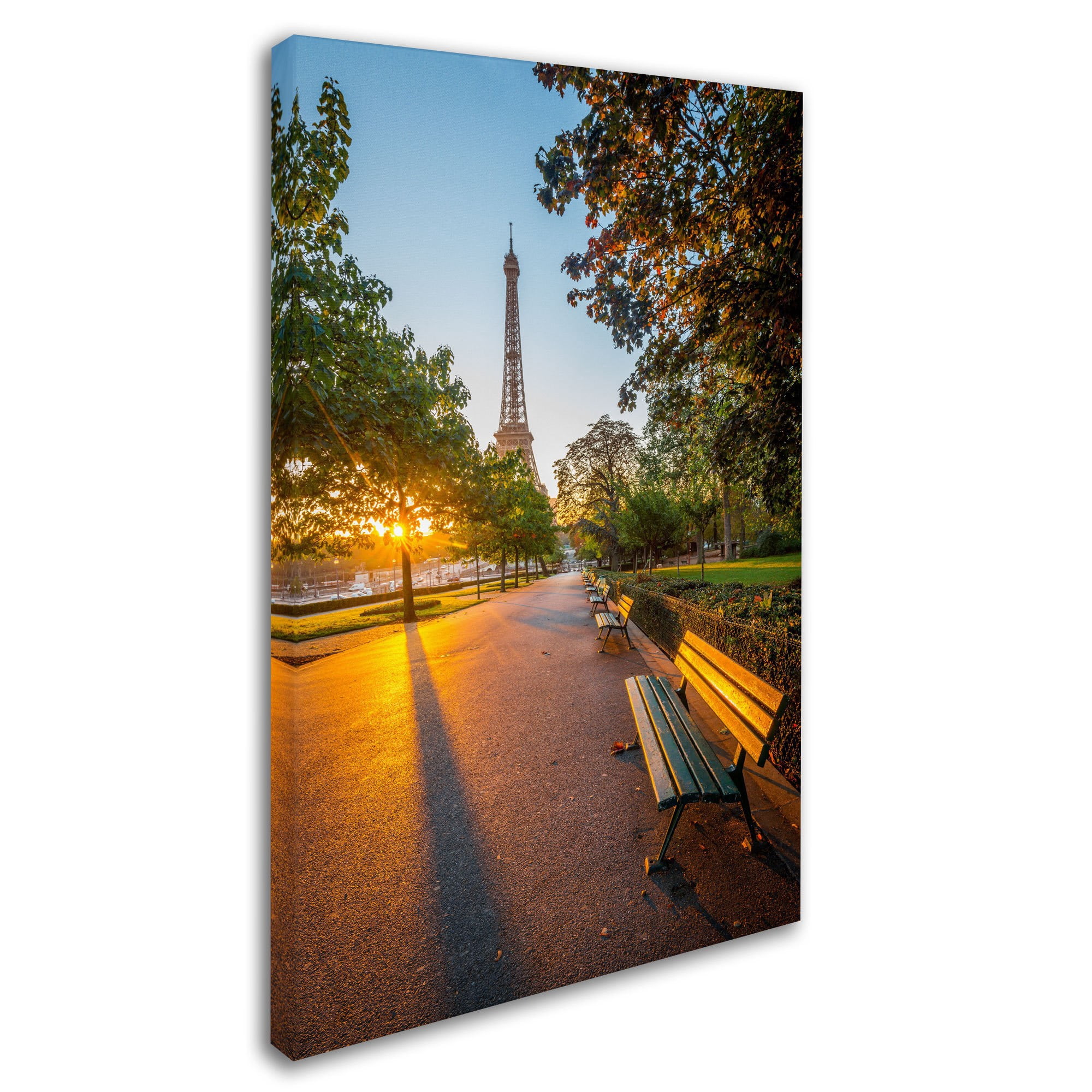 Trademark Fine Art "Crazy Morning Light Paris" Canvas Art by Mathieu Rivrin