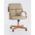 thumbnail image 2 of Caster Chair Company  C178 Frankie Swivel Tilt Caster Arm Chair in Desert Bonded Leather, 2 of 2