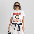 thumbnail image 4 of Women's Gameday Couture White Kansas City Chiefs Oversized All-Time Classic Flowy T-Shirt, 4 of 6