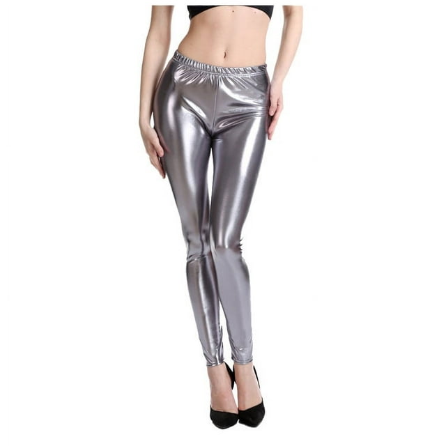 Kcodviy Pantalon en Similicuir Extensible pour Femme, Pantalon Legging Décontracté pour Femme, Pantalon Noir Taille Haute pour Femme, Collant Décontracté d'Automne