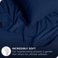 thumbnail image 2 of Ivy Union Microfiber Sheet Set - Breathable - Deep Pocket, Full, Dark Blue, 2 of 6