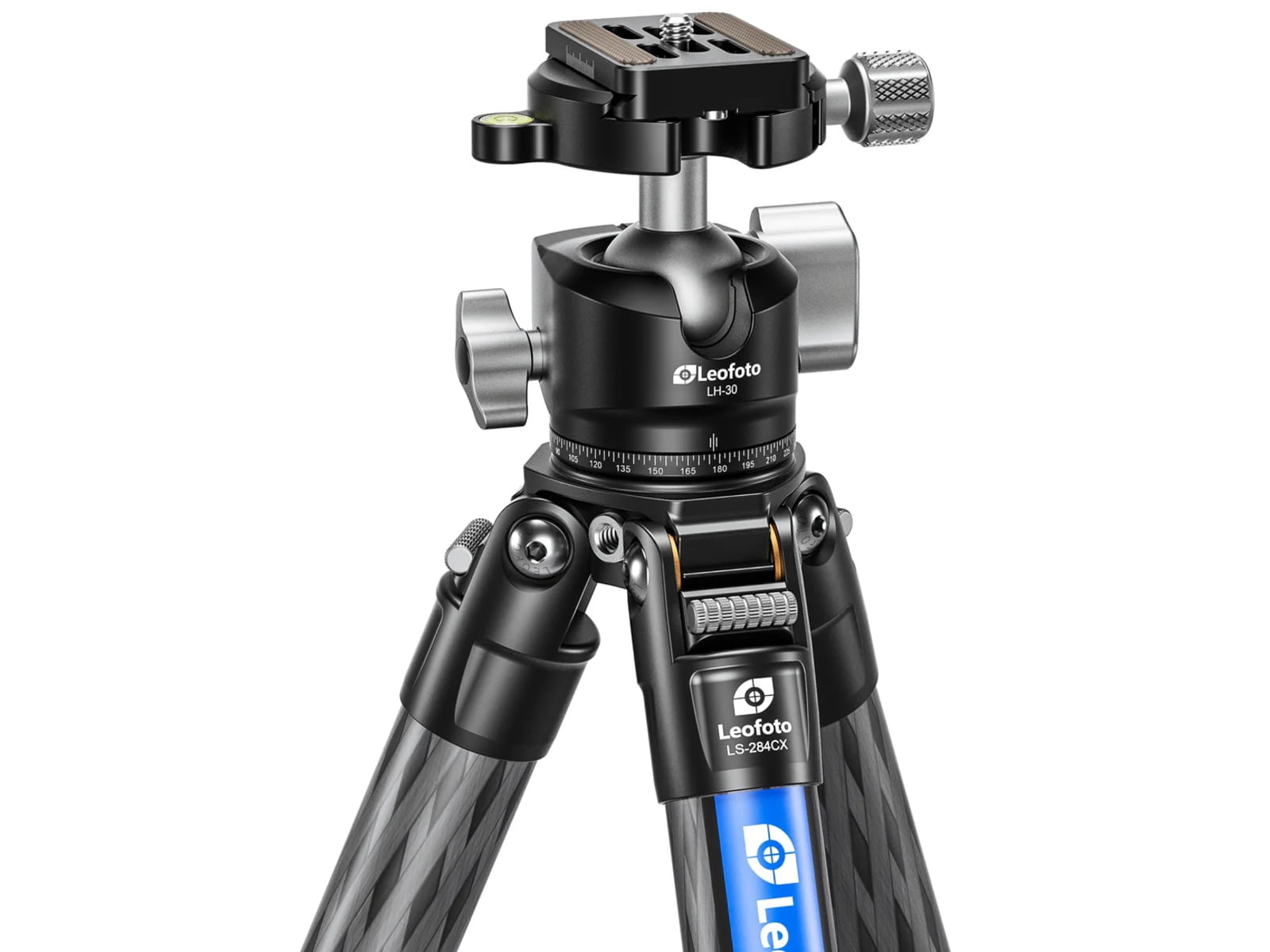 Leofoto LS-X Ranger LS-284CX Carbon Fiber Tripod with DC-282C Column & LH-30LR Ball Head, Lightweight & Durable, 22 lbs Capacity (LS-284CX-LH-30LR)