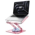 thumbnail image 1 of Soporte para laptop LOXP ajustable, giratorio 360°, plegable, para 10-16", rosa, 1 of 6