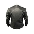 thumbnail image 2 of Redline Men's Classic Armor Cowhide Leather Motorcycle Jacket - M-4515 (XL), 2 of 3