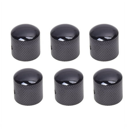 6X Black Electric Guitar Volume Tone Control Knob