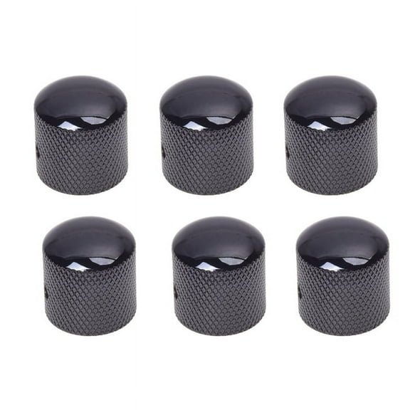 6X Black Electric Guitar Volume Tone Control Knob