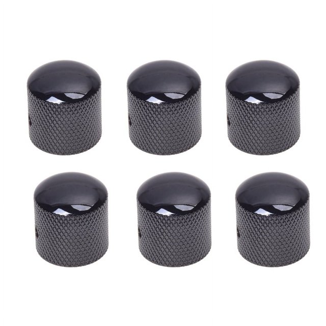6X Perilla de Guitarra Electrica Negro Perilla de Volumen Mandos de Control