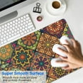 thumbnail image 4 of Adorn Your Desk: Cute, Small Size Mandala Mouse Pad - Non-Slip Rubber Base, Waterproof - Women's Favorite for Office (31.5x11.8 Inch), 4 of 7