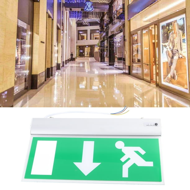 Saluaqui Señal de Iluminación Lideró de Salida de Emergencia, Alto Brillo, alarma de reparación de automóviles, Combo de Señal de Salida para centros Comerciales, hoteles ,,