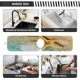 thumbnail image 5 of Summer Starfish Seashell Sink Splash Guard for Faucet 2 Packs Faucet Absorbent Mats, Tropical Sandy Beach Faucet Handle Drip Catcher Quickly Drying Mat for Kitchen Counter Bathroom, 14.9"x5.5", 5 of 6