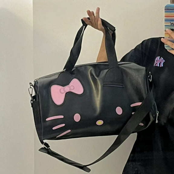 Sanrio New Hello Kitty Cartoon Cute Single Shoulder Handbag Large Capacity Gym Bag Crossbody Travel Bag