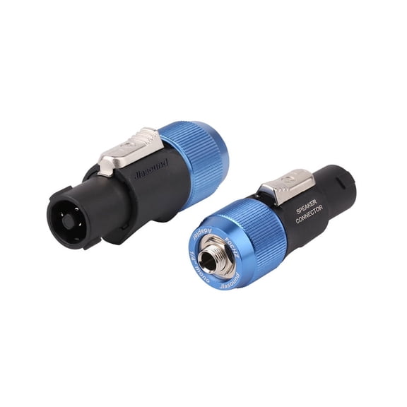 (2PCS)Speakon to 1/4 inches Adapter  High Quality Audio Cable  Connector,  1/4 inches Female to NL4FC Male Speakon Connector
