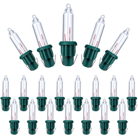 Christmas Lights Replacement Mini Bulbs 2.5 Volt 200 Count Glass