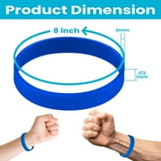 GOGO 12 Pcs Adult Rubber Bracelets, Silicone Wristbands, Party Accessories - Yellow