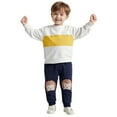 thumbnail image 2 of Kiijoy Boys Cute Hedgehog Embroidery Jogger Pants Casual Comfy Sweatpants, Sizes 2-3, 2 of 4