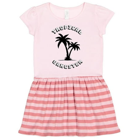

Inktastic Tropical Gangster with Palms Gift Toddler Girl Dress