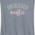 thumbnail image 3 of Instant Message - Obsessed Auntie - Women's Racerback Tank Top, 3 of 6
