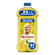 Mr. Clean 2X Concentrated Multi Surface Cleaner with Lemon Scent, 41 fl oz ( 4 Bottle )