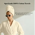 thumbnail image 6 of Superior Miami 100% Cotton Lightweight 6-Piece Towel Set, Ivory, 6 of 10