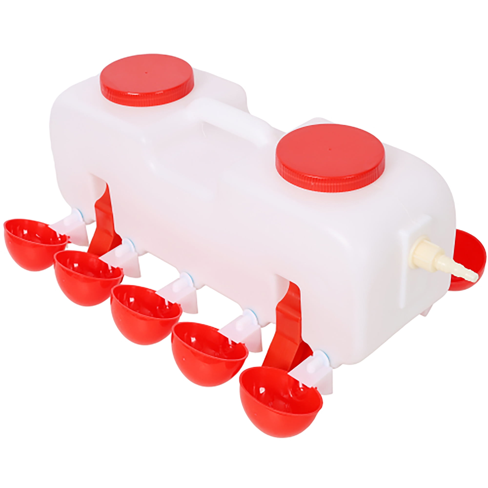 Automatic Chicken Waterer with 10 Drinking Cup, Chicken Water Feeder for Chickens Ducks and Geese Poultry