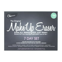 The Original MakeUp Eraser Chic Black 7-Day Set, Reusable Makeup Remover Cloth, 7 Count