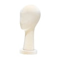thumbnail image 2 of Expositor de sombreros con cabeza de maniquí, multifuncional, con base de terciopelo para pelucas. Altura 40cm, 2 of 9