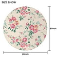 thumbnail image 6 of Pioneer Flower Floral Print Pattern Round Tablecloth 60"x60",Wrinkle Wipeable Table Cloth for Kitchen Dining Room Picnic Patio Party, 6 of 6
