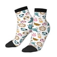 thumbnail image 3 of Salouo Cartoon Animals Pattern Unisex Middle Tube Socks,Middle-Finger Knee High Socks Over The Calf Tube Stocking Crew Stockings for Women and Men Tube Socks, 3 of 8