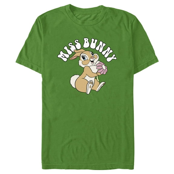 Men's Bambi Miss Bunny Graphic Tee Kelly Green Medium