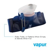 Vapur Anti-Bottle Collapsible Plastic Water Bottle 34 oz. Admiral Blue (30058)