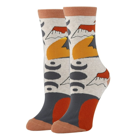 Sock It Up Women’s Colorful Patterned Dress Socks, Premium Cotton Casual Fashion Crew Socks, Blazing Rays