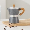 thumbnail image 3 of Coffee Pot, Moka Pot Italian Coffee Maker 3 cup/5 OZ Stovetop Espresso Maker for Gas or Electric Ceramic Stovetop Camping Manual Cuban Coffee Percolator for Cappuccino or Latte, 3 of 11