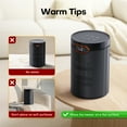 thumbnail image 5 of ALROCKET Space Heater, 1500W Portable Electric Heater with ECO Thermostat for Indoor Use, PTC Ceramic Heaters with Timer for Home Bedroom Office, 5 of 9