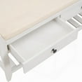thumbnail image 4 of Pine Wood Bench with Sliding Drawers & Cushion - Perfect for Family Use, 4 of 19