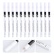 thumbnail image 5 of 12pcs Highlighter Eyeliner Pen Sombra de ojos Lápiz Lápiz delineador de ojos blanco Lápiz de maquillaje HOMEMAXS MX9919872, 5 of 6