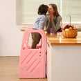 thumbnail image 4 of SDADI PLT01PK Marchepied en Plastique pour Enfants avec 3 Hauteurs Réglables, Rose, 4 of 7