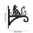thumbnail image 3 of Lámpara colgante de metal para patio al aire libre, soporte colgante para balcón, cesta de flores de hierro, cesta colgante, ganchos para jaula de pájaros, gancho para jaula de pájaros, 3 of 3