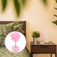 thumbnail image 2 of Lámpara de noche táctil con forma de rosa 3D, recargable por USB, 3 modos de intensidad regulable, decorativa y romántica (rosa), 2 of 8